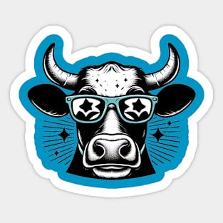 Cool Cow Sticker